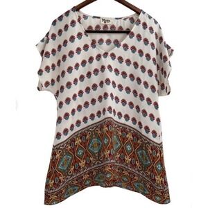 Show Me Your Mumu Original Mumu The Victorian Top Womens XS Boho V-Neck Indie